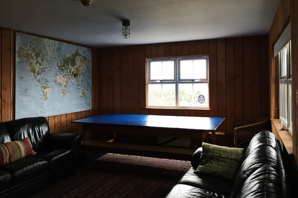 Living room at Lazy Crofter Bunkhouse
